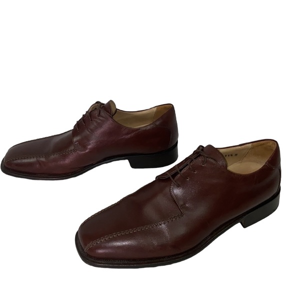 Pronto Uomo Firenze Made in Italy Men’s Brown Leather Shoe Size 11.5 - Picture 3 of 7